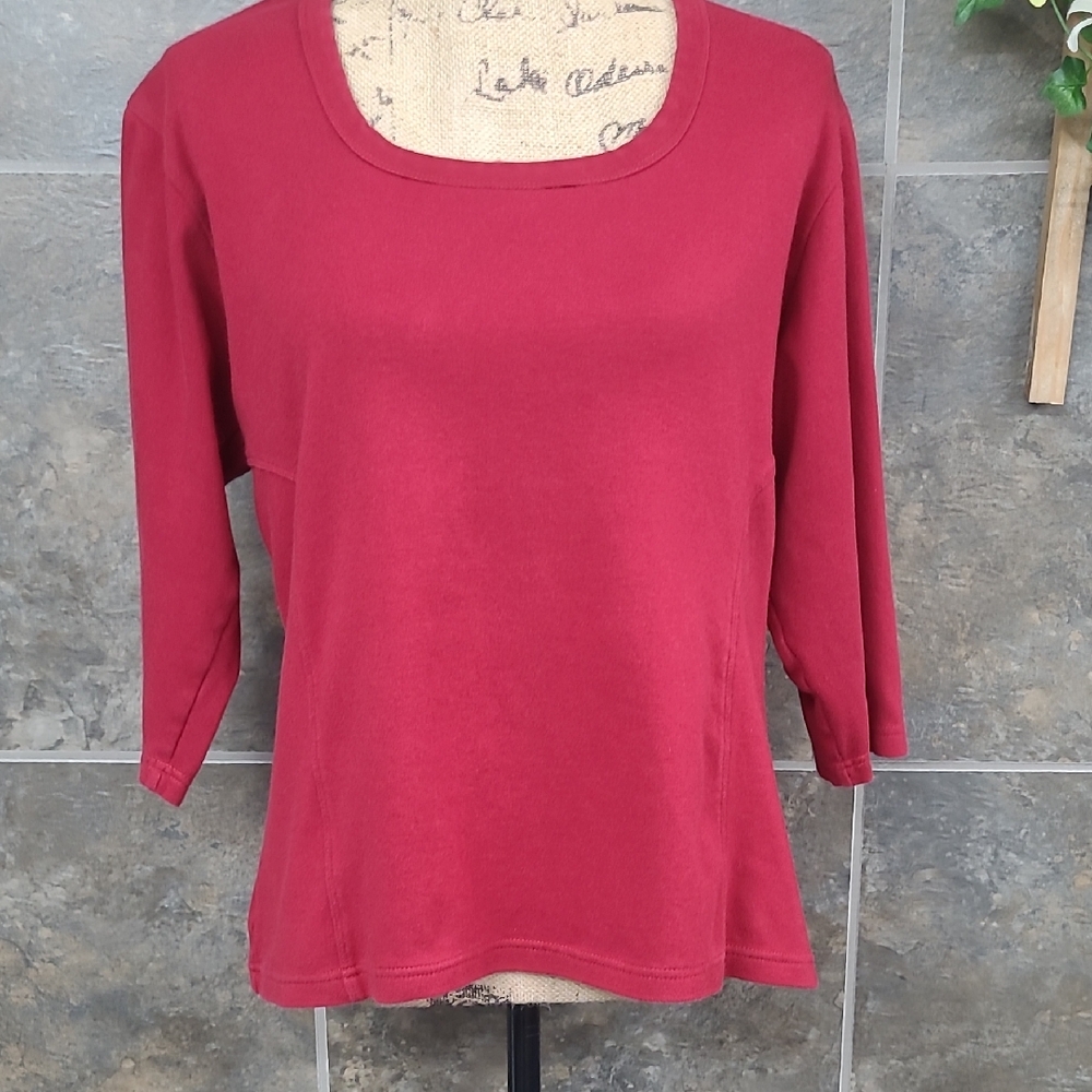 Cabela's Women's Long Sleeve Red Top